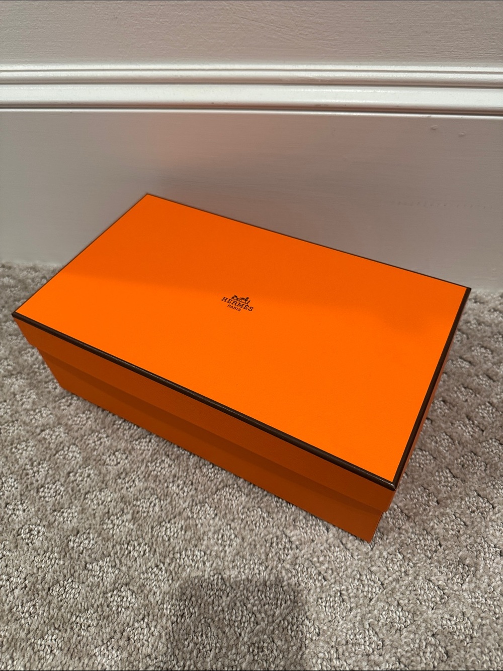 EMPTY HERMES SHOE BOX